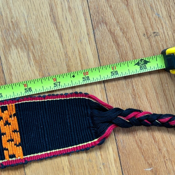 Woven Boho Waist Tie Sash Belt 59 Inches Long‎ Ethnic Hippie - Picture 4 of 4